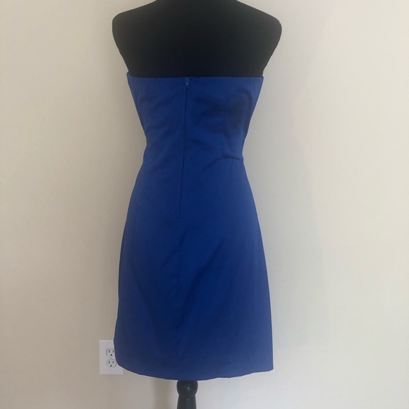 Blue Strapless Junior Dress - Picture 3 of 7